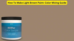 how to make light brown paint dark brown