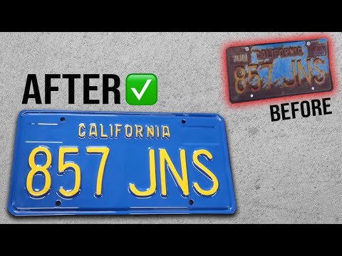 Can You Paint a License Plate