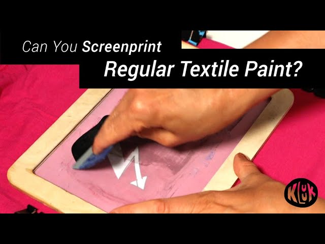 Can You Use Fabric Paint for Screen Printing