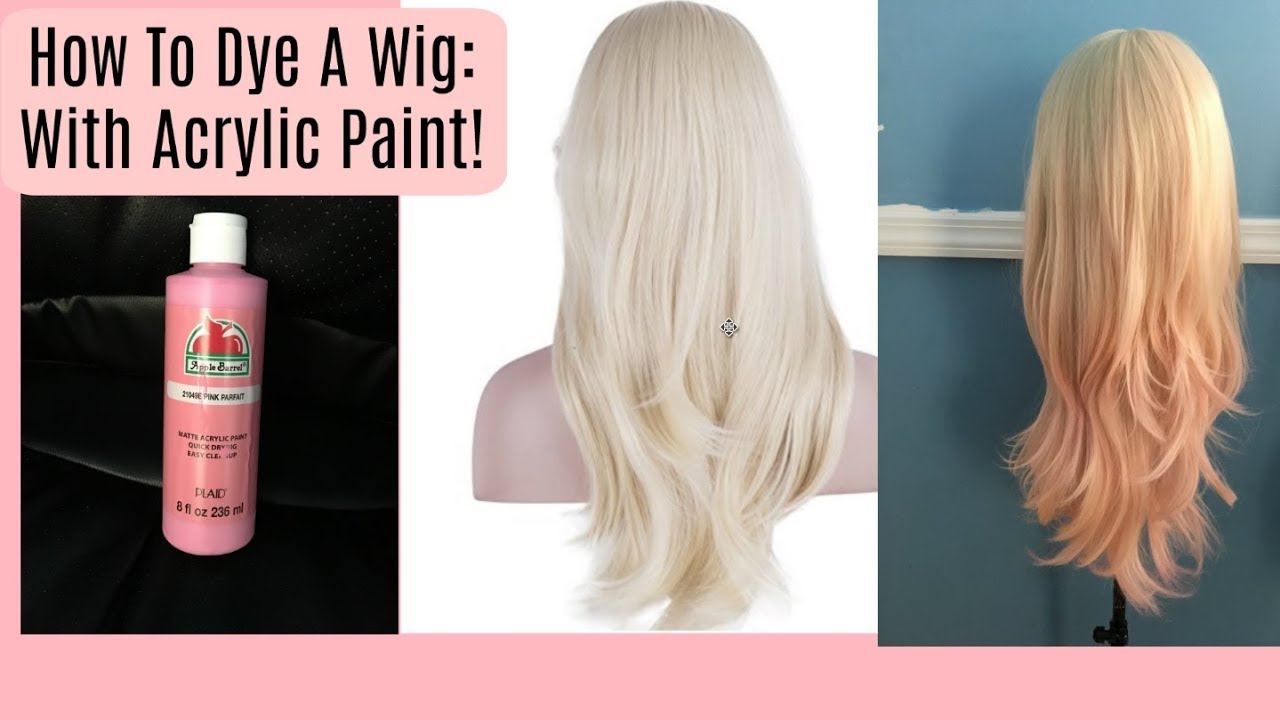 How to Dye a Synthetic Wig With Acrylic Paint