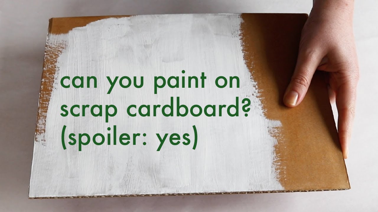 How to Paint on Cardboard