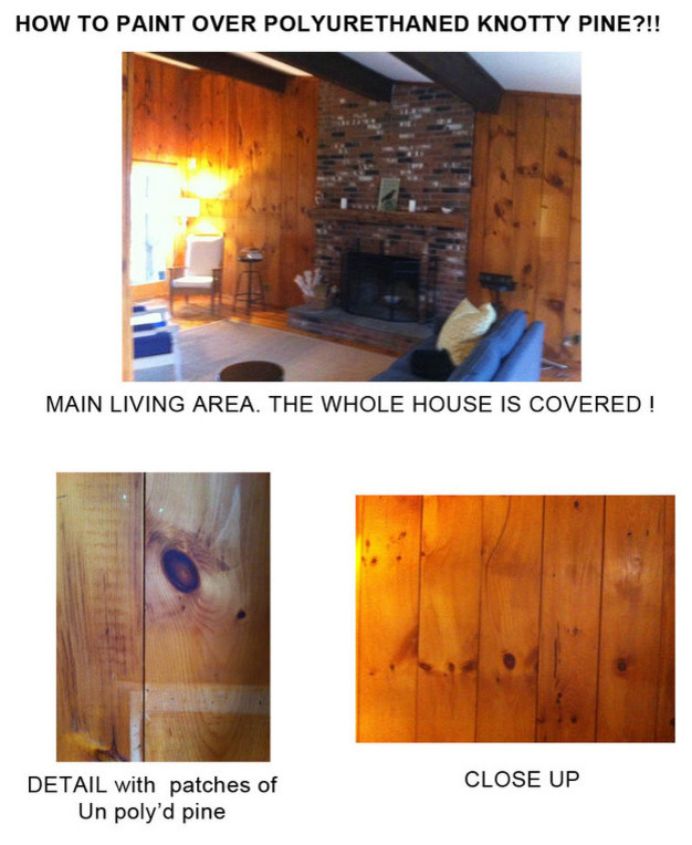 How to Remove Paint from Knotty Pine