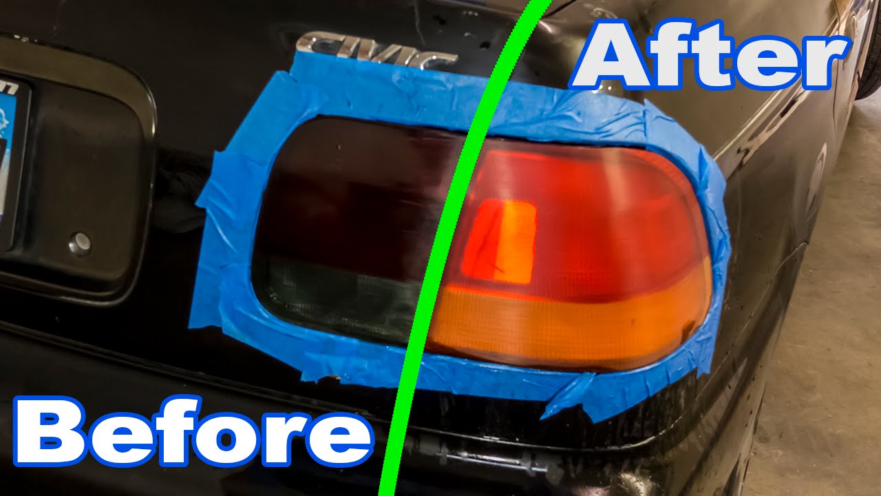 How To Remove Paint From Tail Lights