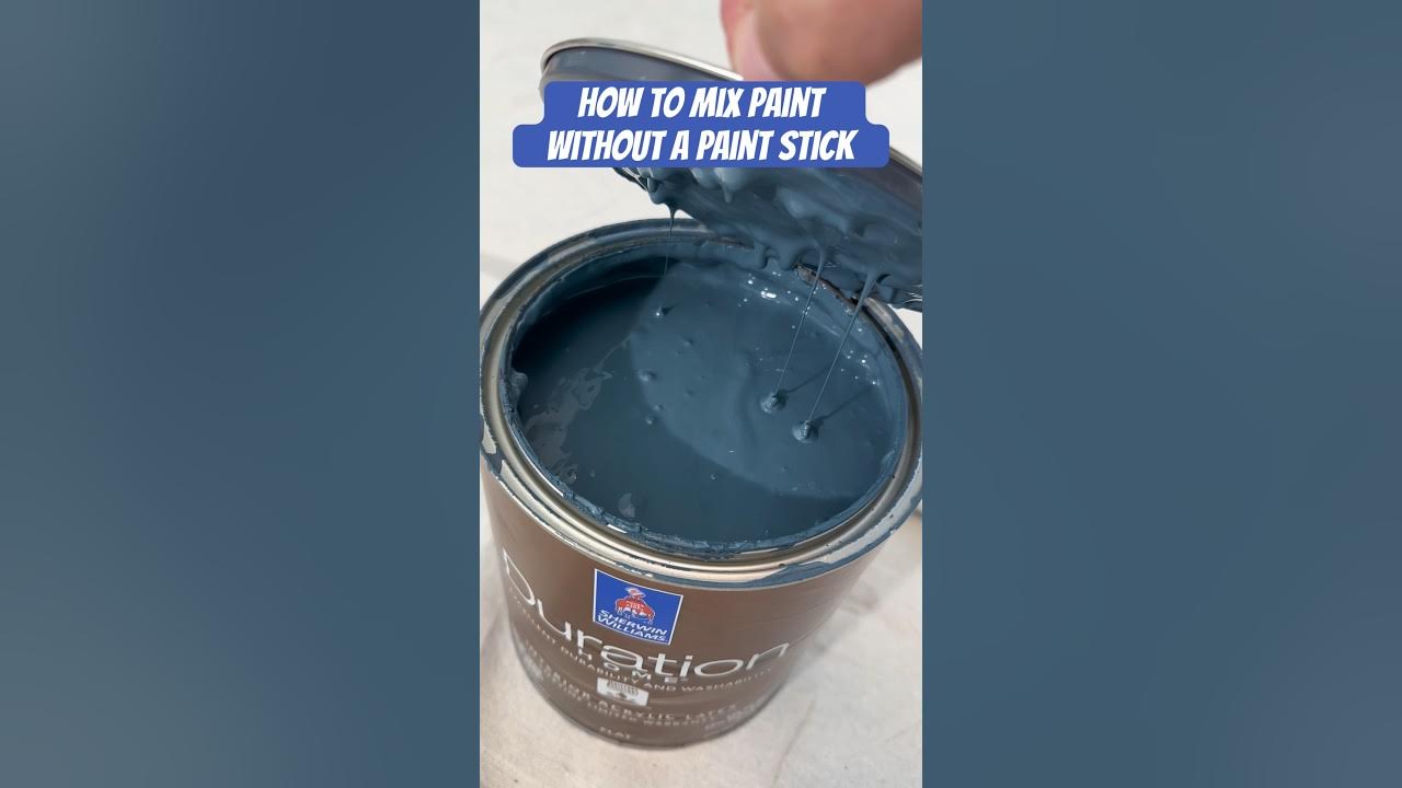 How to Stir Paint Without a Stick