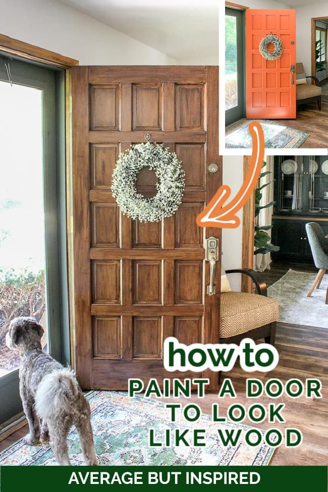 How to Paint a Door to Look Like Wood