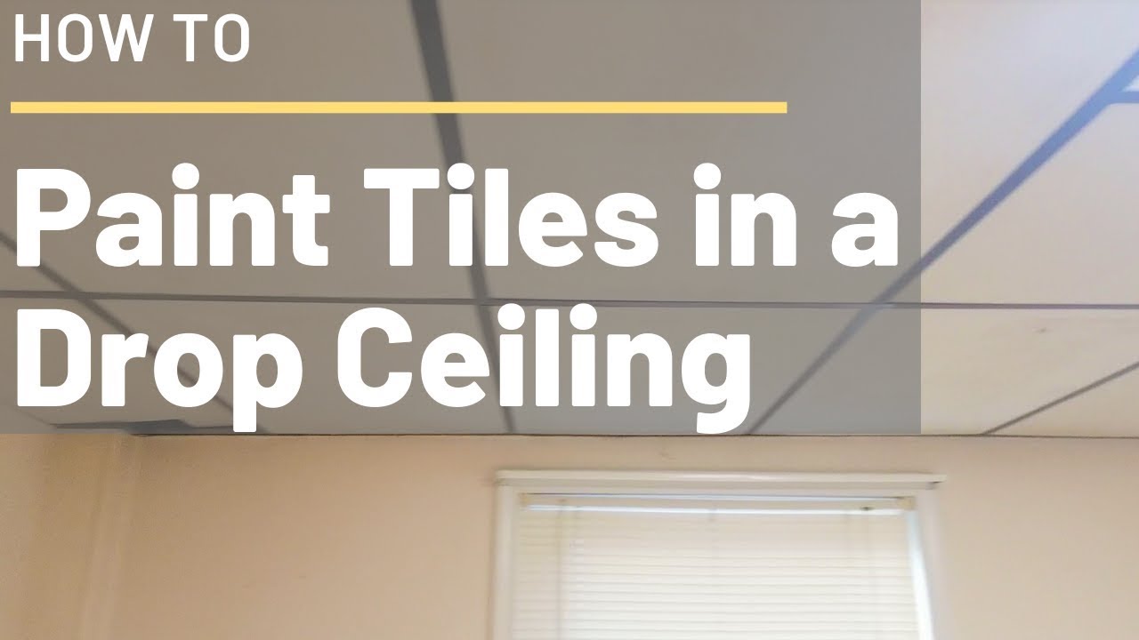 How to Paint Suspended Ceiling Tiles