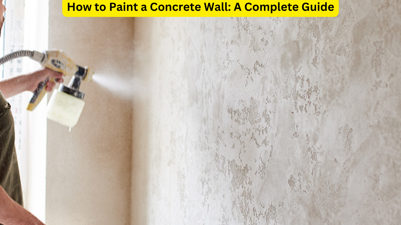 How to Paint a Concrete Wall