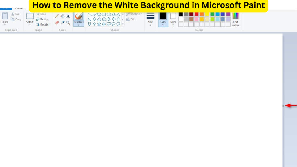 How to Remove the White Background in Microsoft Paint