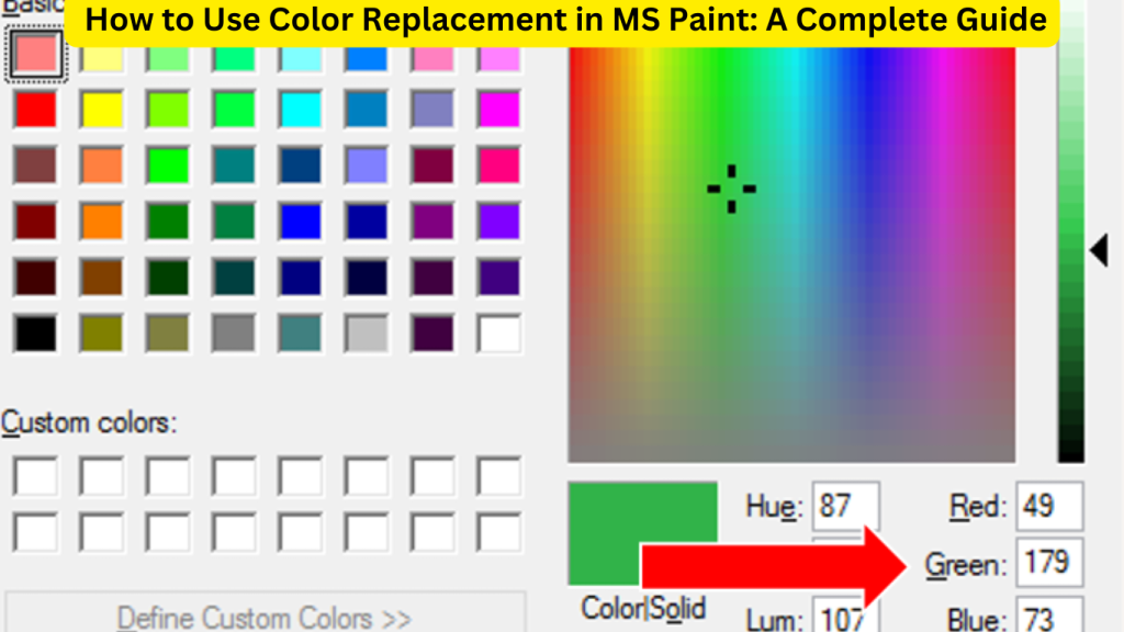 How to Use Color Replacement in MS Paint