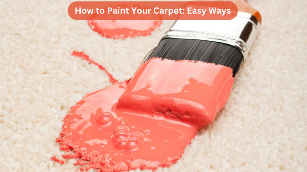 How to Paint Your Carpet