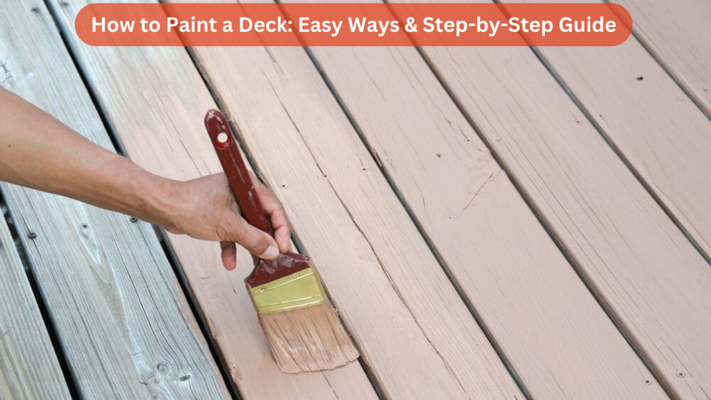 How to Paint a Deck