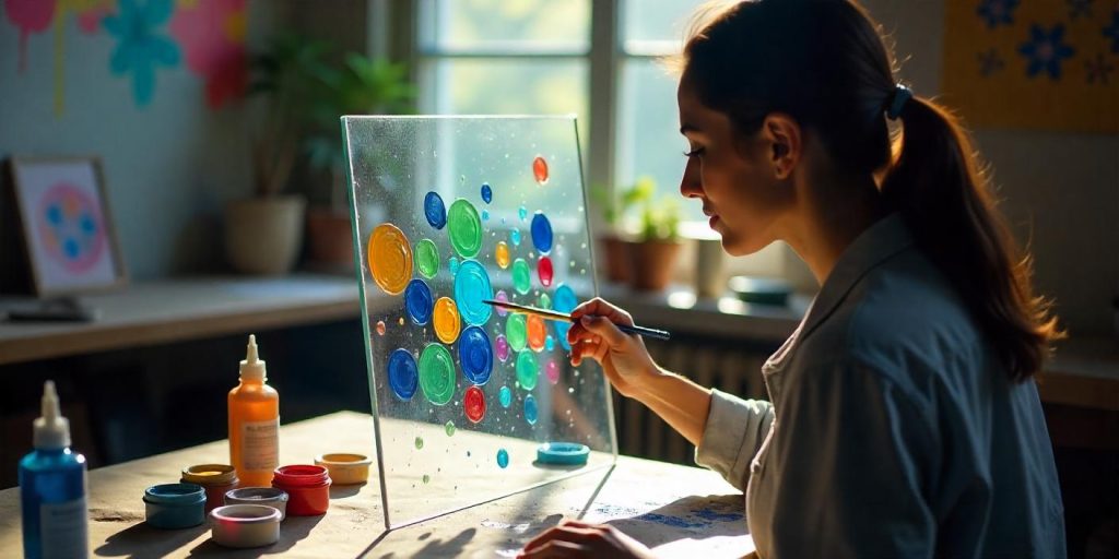 How to Create a Reverse Painting on Glass