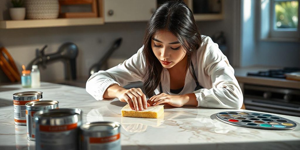 How to Paint Countertops