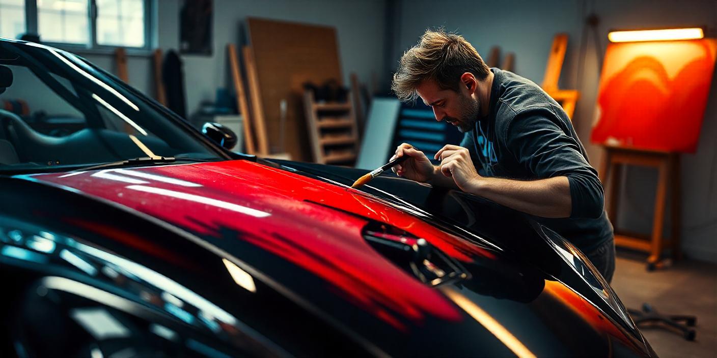 Paint the Hood of a Car